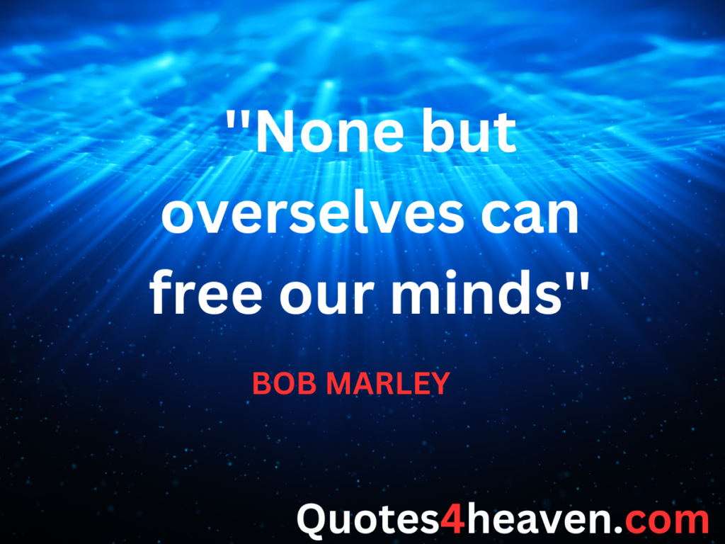 None but over selves can free our minds